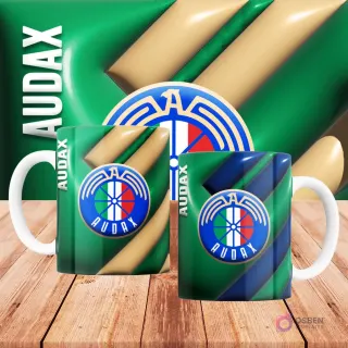 Mockup taza sublimada fútbol Chile 3D equipo celeste