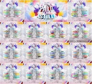 Par de tazas sublimadas con los diseños 'Gracias Papá por tu apoyo, tu dedicación' y 'Y tu Amor infinito' de la colección 'Tal Palo Tal Astilla' para sublimación.
