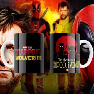 Taza de sublimación negra con el texto 'LET'S FUCKING GO' repetido y siluetas de personajes con el logo 'LFG', estilo gráfico moderno.