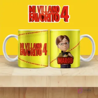 Taza de sublimación con Margo, la hija inteligente de Gru de Mi Villano Favorito 4