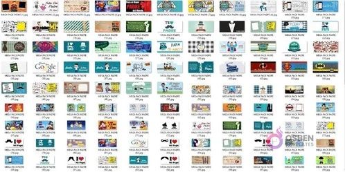 Amplia colección de plantillas JPG y PNG para sublimación de tazas del Día del Padre, incluyendo diseños con frases y gráficos.