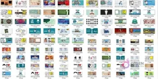 Amplia colección de plantillas JPG y PNG para sublimación de tazas del Día del Padre, incluyendo diseños con frases y gráficos.