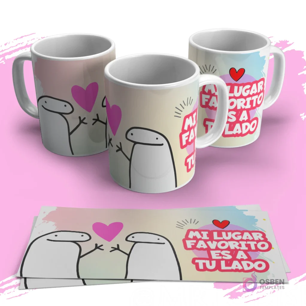 Diseño Flork 'Mi lugar favorito es a tu lado' para sublimar en regalos Diseño Flork 'Mi lugar favorito es a tu lado' para sublimar en regalos