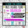 Mega Pack de Plantillas Flork para Sublimación, con más de 300 diseños para tazas, personajes PNG, fondos y mockups premium