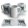 Tazas de café personalizadas con meme de Dr. Nowzaradan 'Solo Café, Suelta Ese Pan' en blanco brillante