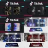 Tazas de sublimación con diseños de TikTok y Fortnite, mostrando plantillas listas para imprimir y personalizar.