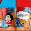Taza sublimada de Mafalda con frase 'Conóceme y verás la diferencia entre quien soy y lo que te han contado'