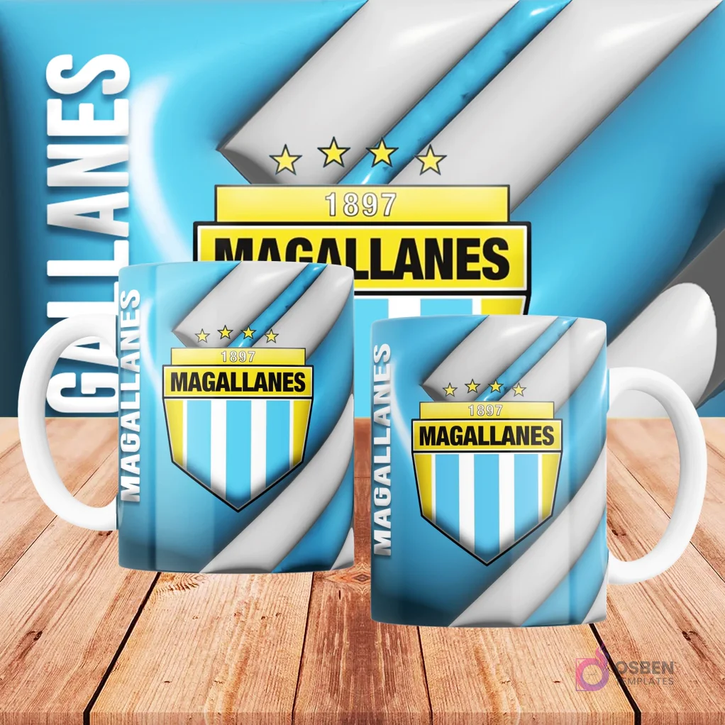 Taza sublimada fútbol Chile 3D con nombre personalizable Taza sublimada fútbol Chile 3D con nombre personalizable