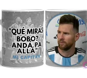 Taza blanca sublimada con frase 