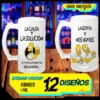 Pack de 12 plantillas PNG para sublimar shoperos del Día del Padre con diseños de Homer Simpson y frases divertidas de cerveza, incluye mockups y envío inmediato.