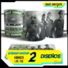 Plantillas de sublimación para tazas de Carabineros de Chile y Fuerzas Especiales, mostrando mockups con textos de envío inmediato y detalles de formato PNG PSD.