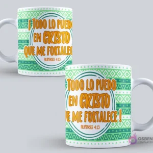 Taza sublimada con el mensaje