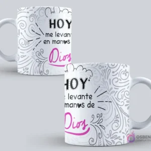 Taza sublimada con el mensaje