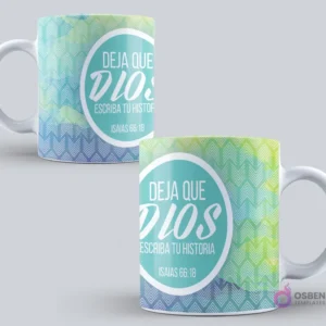 Taza sublimada con el mensaje