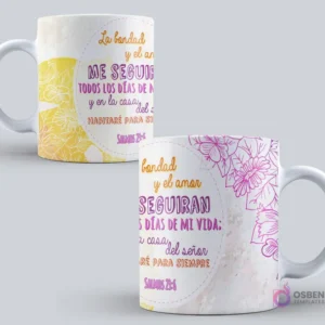 Taza sublimada con el mensaje