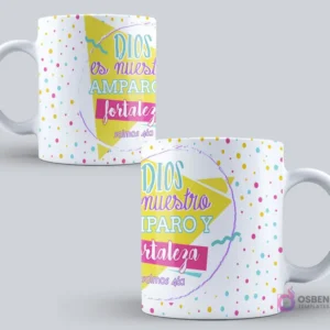 Taza sublimada con el mensaje
