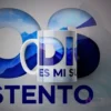 Taza de sublimación blanca con diseño cristiano azul de montañas y la frase 'Dios es mi sustento' en fuente geométrica.