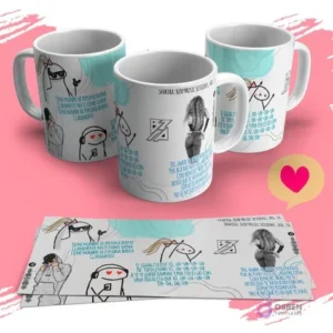 Tazas sublimadas con diseños de Flork Shakira Bizarrap y letras de canciones virales, más plantillas impresas.